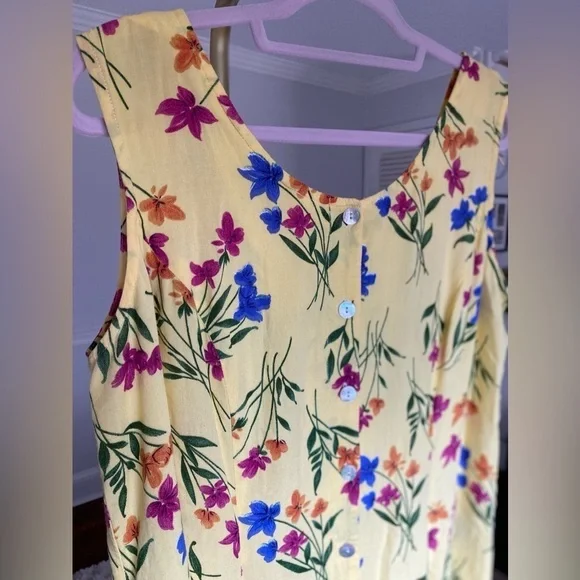 Cottagecore 90s Maxi Dress Floral BFA Classic Lightweight Spring Easter Vintage - Picture 4 of 8